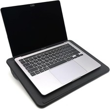 Lap Desk with Soft Cushion and Wrist Rest – Black-Medium picture