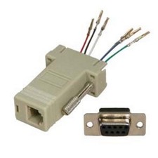Lot10 DB9 pin Female~RJ12/RJ11 Jack Modular Adapter 6P6C 6wire Phone/Telephone picture