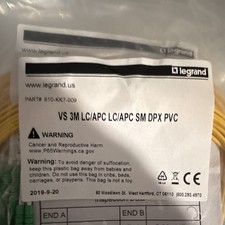 Legrand VS 810-KK7-009 3m LC/APC-LC/APC Duplex Single-Mode Fiber Cable picture