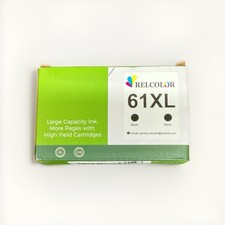 Relcolor 61XL Black Ink Cartridge 2 Pack picture