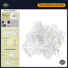 35-Piece Silent Mechanical Keyboard Switch Set - Pre-Lubed 5-Pin Linear/Tactile picture