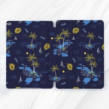 Summer Beach Palm Sea Blue Case For iPad 10.2 Air 13 11 Pro 13 Mini 7 6 10.9 A16 picture