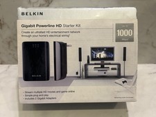 Belkin Gigabit Powerline HD Starter Kit 1000 Mbps Ultrafast 4 CT  picture