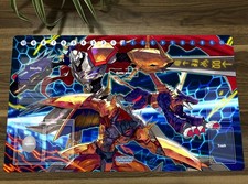 Digimon Duel Playmat Omegamon TCG CCG Playing Pad Trading Card Game Mat Mousepad picture