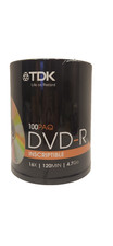 NEW TDK 100 Spindle Pack DVD-R Recordable 16X 120min Video 4.7GB Data Blank picture