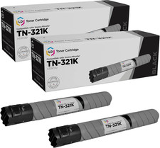 Compatible Konica Minolta TN-321K Toner Cartridge 2-Pack for Bizhub Black picture