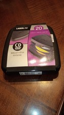 Vintage Laserline CD DVD Portable Hard Case 20-Disc Storage ProtectorHolder NEW picture