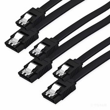 SATA Cable III, 3 Pack SATA Cable III 6Gbps Straight HDD SDD Data Cable with ... picture
