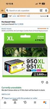 Acaves Compatible Ink Cartridges 950XL 951XL Black Cyan Magenta Yellow 4-Pack picture