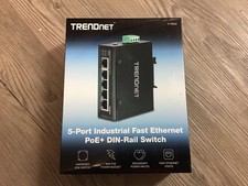 TRENDnet TI-PE50 5-Port Industrial Fast Ethernet PoE+ DIN-Rail Switch picture