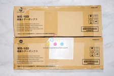 2 Cosmetic OEM Konica BHC554,C454,C364,C284 Waste Toner Box WX-103 / A4NN-0Y2 picture
