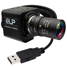 ELP 5MP Global Shutter 10X Zoom USB Industrial Camera 1944P 50fps/1080P 60fps picture