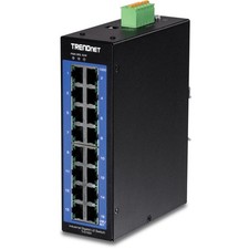 TRENDnet 16-Port Industrial Gigabit L2 Managed DIN-Rail 16 Port, Multicolor picture