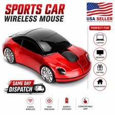 2.4G Wireless Car Shaped Mouse Ergonomic Optical USB Receiver Portable PC Laptop picture