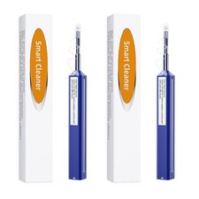 Fiber Optic Cleaner,2PCS Fiber Optic Cleaning Pen 1.25mm Ferrules LC/MU FTTH ... picture