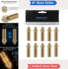10 PCS Brass 0.4mm High Speed 3D Printer Nozzles Kit for K1 Ender 3 V3 KE Max picture