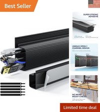 Flame-Retardant Under Desk Cable Organizers - Easy Self-Adhesive Kit picture
