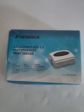 XM-PS110U 1-Port 10/100Mbps Fast Ethernet USB Print Server, USB 2.0 Port Network picture