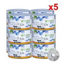 3000 Pack MyEco CD-R CD 52X 700MB 80Min Economy Logo Blank Recordable Media Disc picture