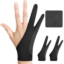 Artist Drawing Glove: 3-Layer Palm Rejection for Medium, Midnight Ink(2 Pack) picture