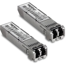 TRENDnet 2-Pack 10GBASE-SR SFP+ Multi Mode LC Modules, TEG-10GBSR/2, Supports... picture