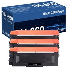 3Pack TN660 TN 630 Toner Cartridge for Brother MFC-L2740DW HL-L2300D HL-L2340DW picture