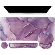 iCasso Purple Ergonomic Large Mouse Pad with Wrist Large, 1-Purple Marble picture