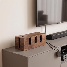 Power strip box, natural cable management box, stylish cable organizer picture