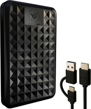 ModusTech Facet 500GB Portable USB-C External Hard Drive - Black picture