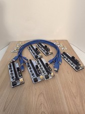sale 25% off 6-pack comp. GPU riser kit pcie 1x to 16x powered GPURisers dot com picture