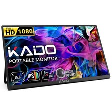 Kado 15.6Inch 75Hz Portable Monitor, FHD 1080p USBC miniHDMI IPS Display picture