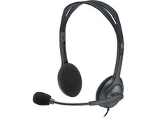 Logitech 981-000612 H111 Wired Headset Stereo Headphones Noise-Cancelling Mic picture
