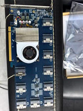 PEX88096 PLX88096 Expansion Card PCIe 4.0 x16 TO 10*SFF-8654 SlimSAS 12*NVMe U.2 picture
