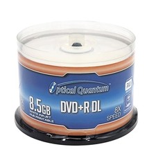 50 PCS OQDPRDL08WIPH 8X 8.5GB White Inkjet Printable Blank DVD+R DL Discs picture