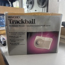 Memorex Trackball Wired Stationary Mouse - NEW IN SEALED BOX picture