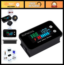 Digital Battery Monitor 12V-72V for Car & Golf Cart - Voltage Tester with Buzzer picture
