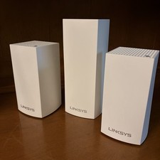 Linksys Velop VLP01 Mesh WiFi Extender Nodes 3-Pack White w/ Ethernet RJ-45 picture
