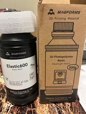 New Magforms Elastic600 Elastic Resin for resin 3D printers. 500g bottle Clear / picture
