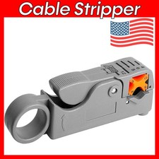 RG6 RG58 RG59 Rotary Coaxial Cable Stripper Cutter Stripping Tool Wire Stripper picture