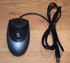 Vintage Logitech MX300 Optical Mouse Black/Silver Rare – Tested & Working picture