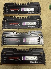 Lot of 4: KINGSTON HYPER X BEAST RAM KHX24C11T3K4/16X 16GB (4X4GB) DDR3 MEMORY picture