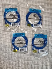 CAT5e Ethernet Cable 4 Pack 7ft Blue RJ45 Gigabit Network Patch Cord NEW picture