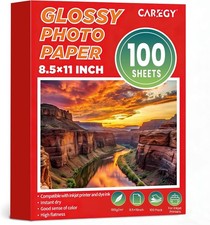 Papel fotográfico brillante de 8,5 x 11 pulgadas,40-100 hoja impresora fotográfi picture