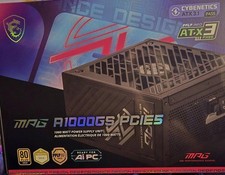 MSI MPG A1250GS PCIE5 II 1250W ATX Modular 80 Plus Gold Power Supply - SEALEDNEW picture