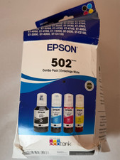 Genuine Epson 502 Ink Combo Pack for ECO-TANK ET-2850 3850 4850 Printers-OEM-4PK picture