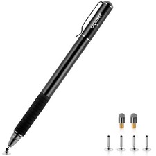 Digiroot Universal Stylus,[2-in-1] Disc Stylus Pens for All Touch Black picture