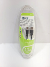 Ativa USB 2.0 Cable 10 Ft (3m) New Sealed  Item 828-625 A Plug / B Plug picture