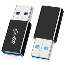 USB 3.0 to USB3.0 Female Adapter (2 Pack), OTG 3.0 USB A to 3.0 USB-A Expande... picture