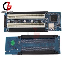 PCI-E Express X1 to Dual PCI Riser Card Slot Expansion Adapter USB 3.0 w/ Cable picture
