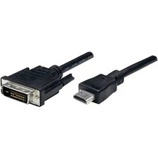 Manhattan 372503-CG HDMI / DVI Adapter Cable HDMI-A Plug, 24+1in DVI-D Plug picture